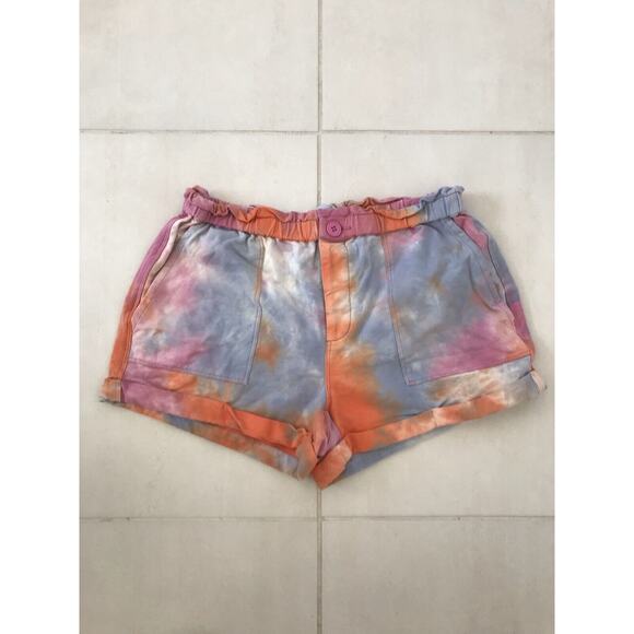 BlankNYC Cuffed Shorts Tie Dye Stretch High Waist - Picture 1 of 10